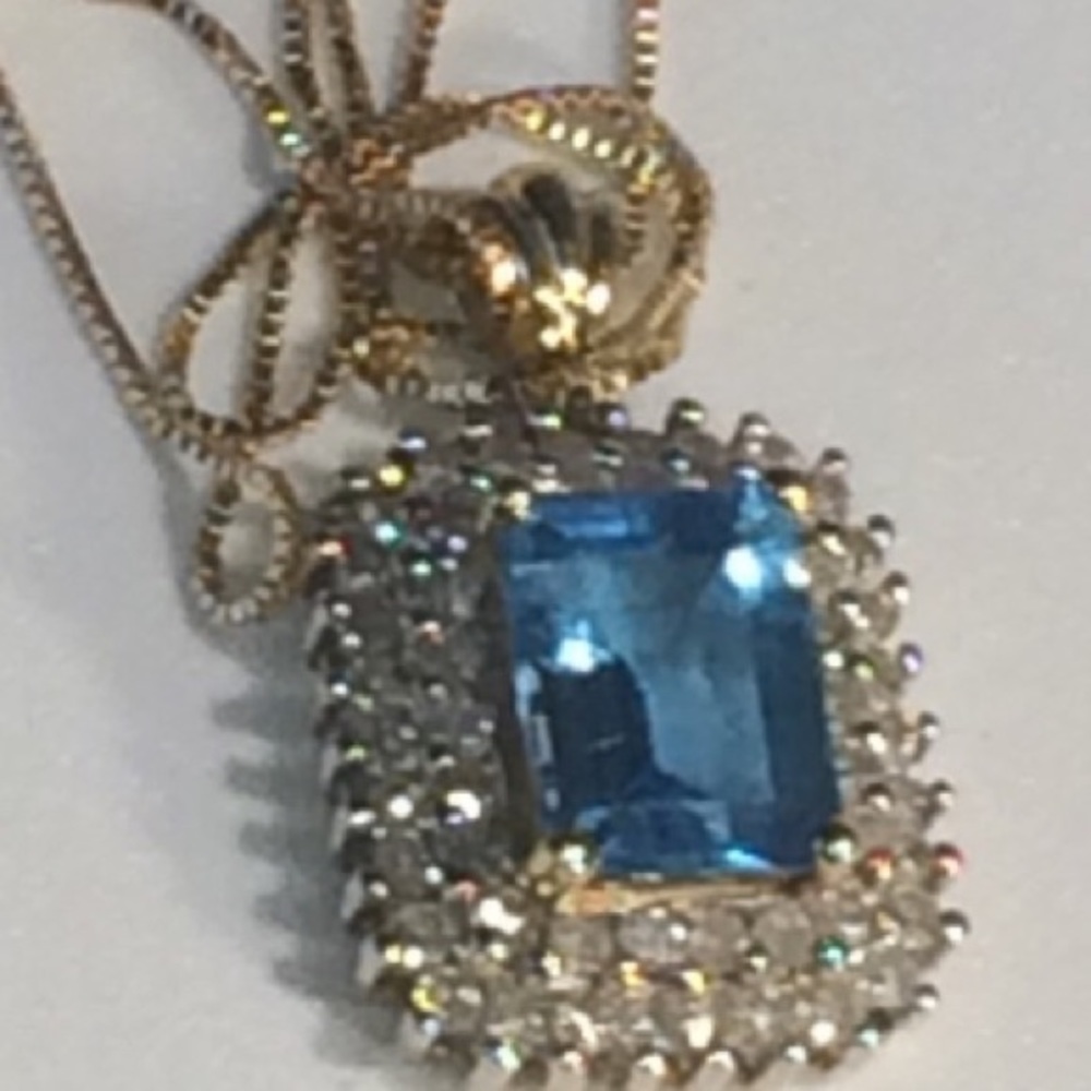 10k gold diamond necklace.